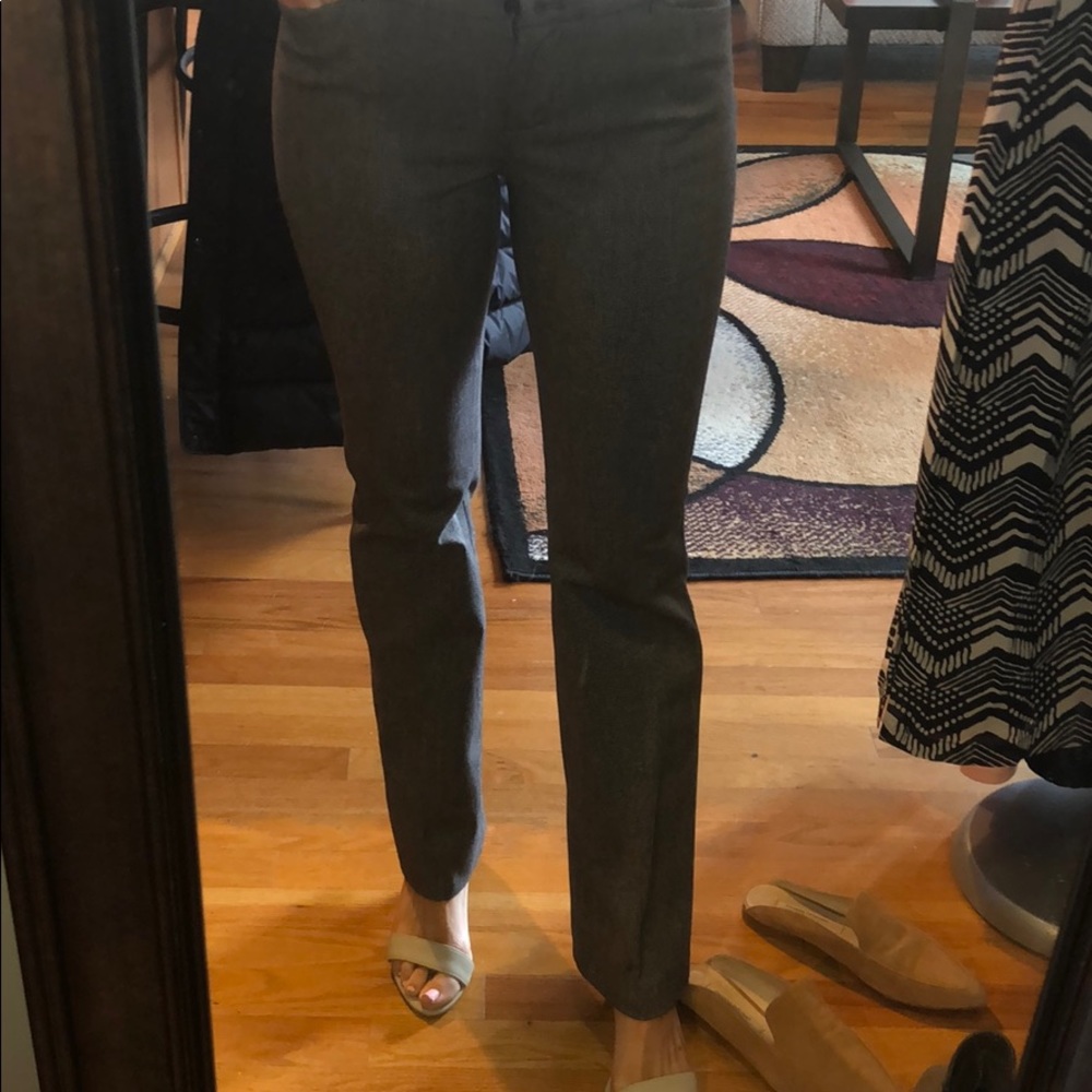 Black and white Loft work pant